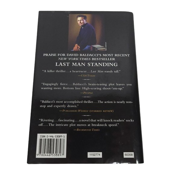 Split Second David Baldacci Hardcover Dust Jacket Novel Book Warner Books 2003 - Picture 2 of 10